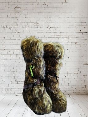 NWT Shrek Instincts Faux Fur Boots Dolls Kill x Shrek